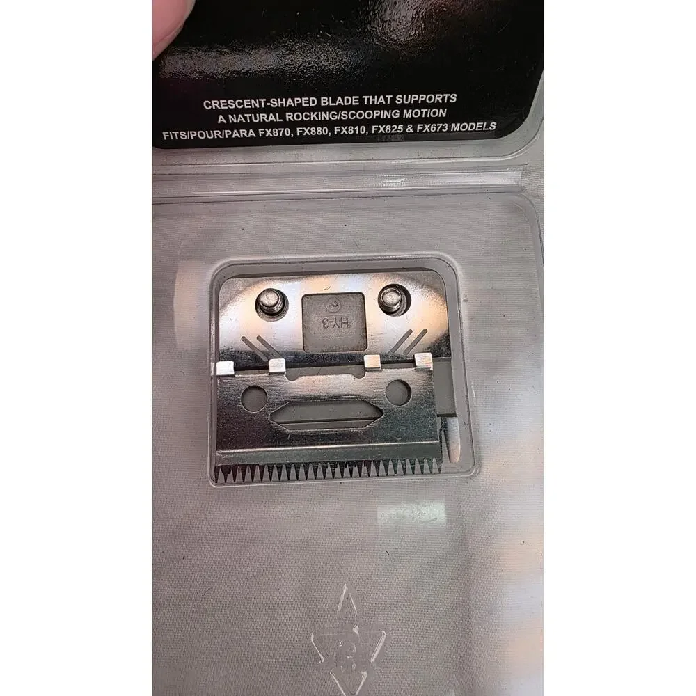 FX801R Replacement Clipper Blade DLC Taper Blade Fits FX870 FX880 Silver